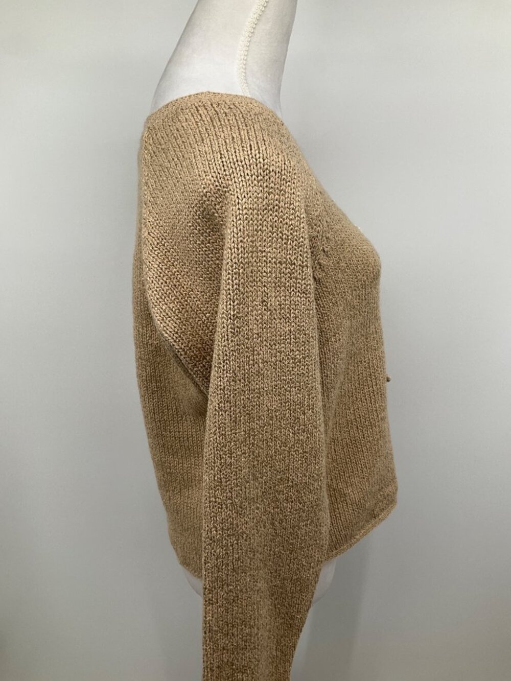 J Jill size XS beige knit sweater size XS Christmas Tree X-small - Picture 7 of 8